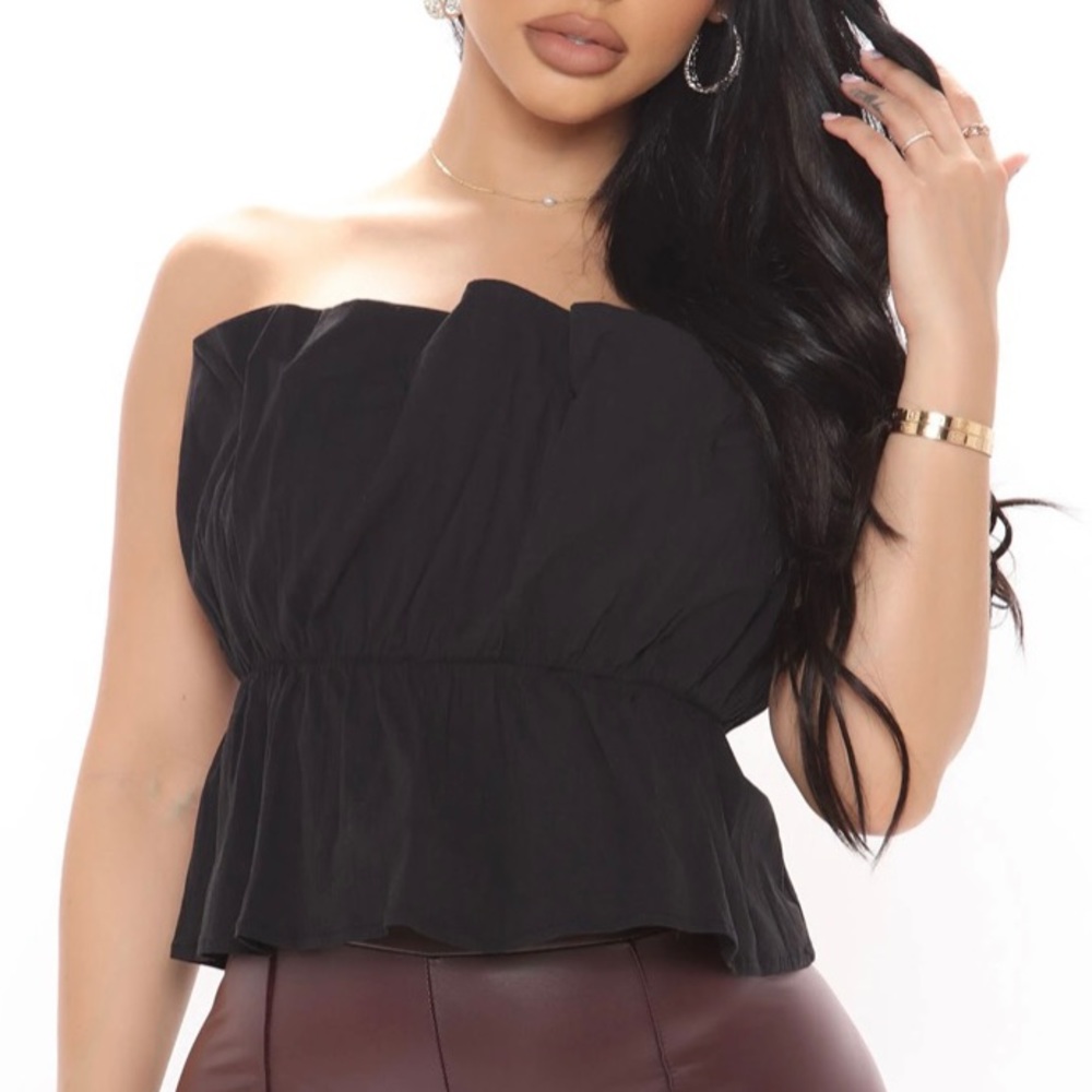NWT Black Fashion Nova Best In Show Tube Top S